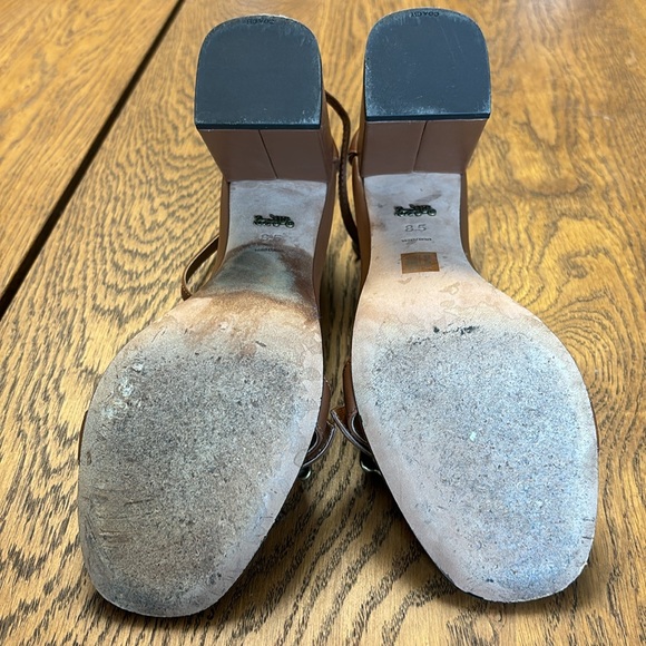 Coach maya c-buckle leather heels - Picture 9 of 9